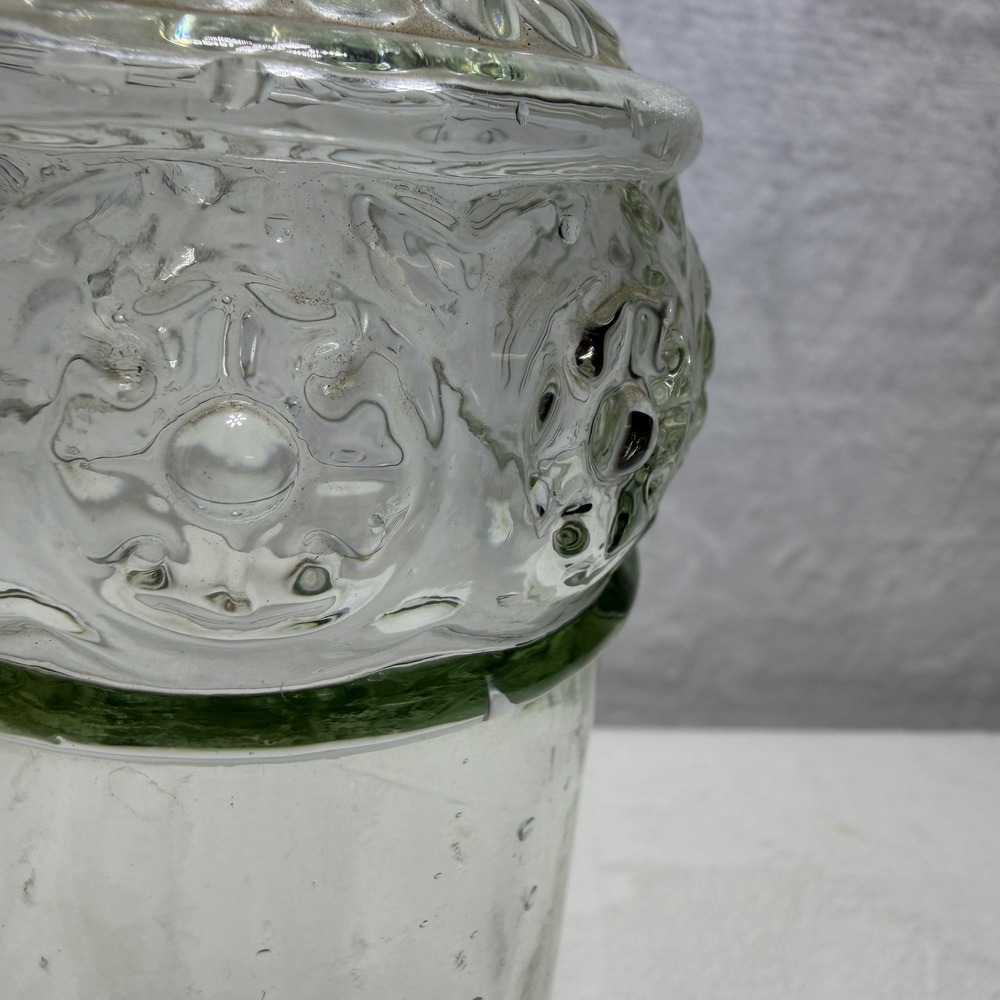 Williams Sonoma Clear Glass Hobnail Ribbed Decorative Bottle Cruet - Picture 7 of 9